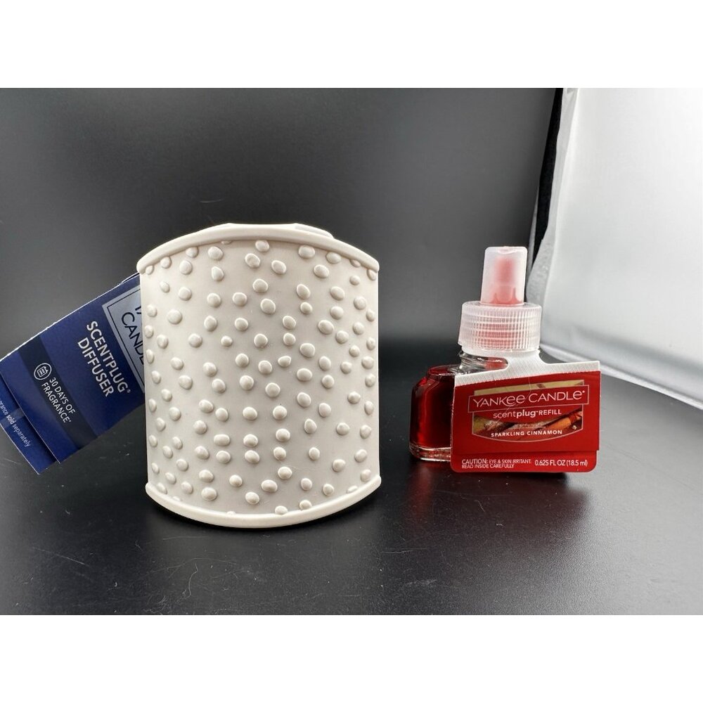 Yankee Candle Sparkling Cinnamon  Scentplug and Plug In Diffuser‎ NWT New